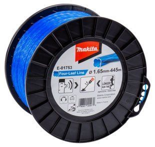 Жилка косильная 1.65 мм "четырехлистник" Makita E-01753 (445 м) E-01753 фото