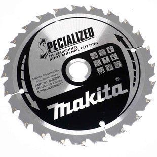 Диск пиляльний по дереву 165х20 мм 24T Makita Makblade Plus qulet cutting B-09391 B-09391 фото