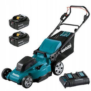 Газонокосилка аккумуляторная Makita DLM480CT2 (48 см, 20-100 мм, 62 л, LXT) DLM480CT2 фото
