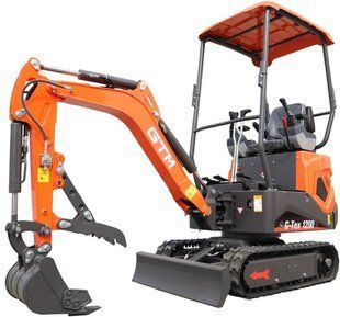 Миниэкскаватор дизельный GTM G-Tex 1200 (7.5 кВт, 10.2 л.с., до 1.72 м, 1200 кг) 36228 фото