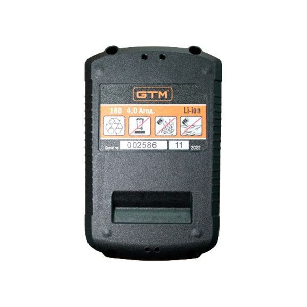 Акумулятор для продукції GTM B18V/4Аh (18 В, 4 А&sdot;год) 2702 фото