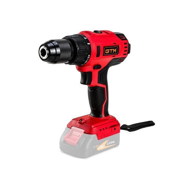 Шурупокрут акумуляторний ударний GTM DSI18/60BL (60 Нм, 13 мм, без акумулятора та зарядного пристрою) 3415 фото