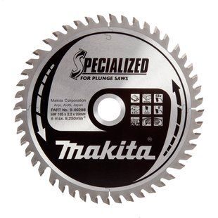 Диск пильный по дереву 165х20 мм 48T Makita Specialized B-09298 (ATB) B-09298 фото