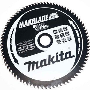 Диск пильный по дереву 250х30 мм 80T Makita Makblade Plus B-08838 B-08838 фото