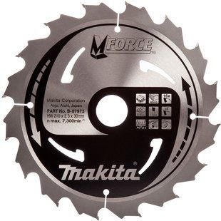 Диск пильный по дереву 210х30 мм 16T Makita M-Force B-07973 B-07973 фото