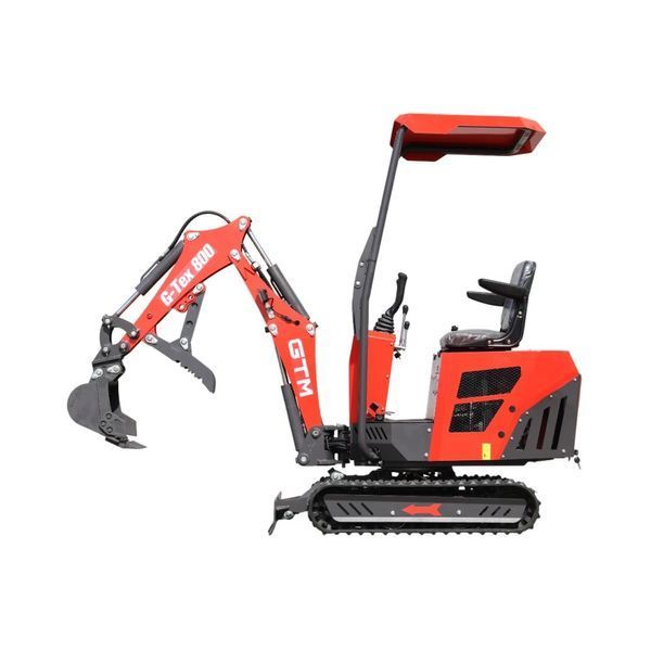 Мініекскаватор дизельний GTM G-Tex 800 (7.5 кВт, 10.2 к.с., до 1.41 м, 800 кг) 36342 фото