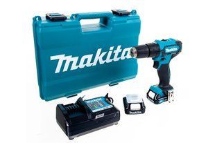 Шуруповерт с ударом аккумуляторный Makita HP333DWAE (30 Нм, 0.8-10 мм, CXT) HP333DWAE фото