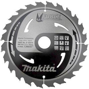 Диск пильный по дереву 210х30 мм 24T Makita M-Force B-08078 B-08078 фото