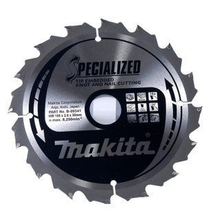 Диск пиляльний по дереву 185х30 мм 16T Makita Makblade Plus qulet cutting B-09341 B-09341 фото