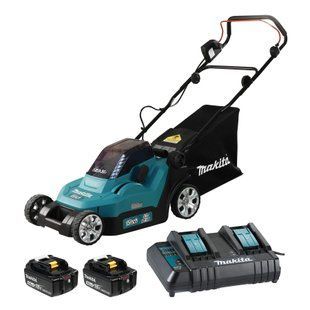 Газонокосилка аккумуляторная Makita DLM382CM2 (38 см, 20-75 мм, 40 л, LXT) DLM382CM2 фото