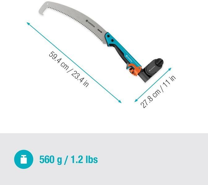 Пила садовая штанговая с крючком складная Gardena CombiSystem StarCut 12083-20 ​​(34/59.4 см, 550 г) 12083-20.000.00 фото