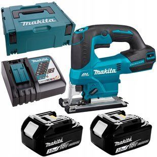 Лобзик аккумуляторный Makita DJV184RFJ (23 мм, 0-3000 хв-1, LXT, BL, кейс) DJV184RFJ фото