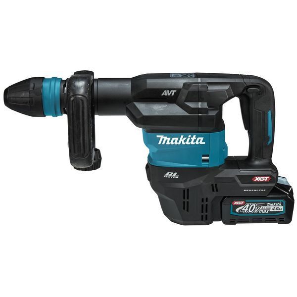 Молоток отбойный аккумуляторный Makita HM001GZ (9.4 Дж, 0-2650 мин-1, XGT, 1100 Вт, BL, SDS-MAX, AVT, 5.8 кг, без аккумуляторов и зарядного устройства) HM001GZ фото