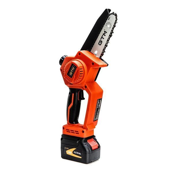 Секатор GTM GS18/30BL та мініпила GTM CS18/127BL з акумулятором 4 А&middot;год та зарядним пристроєм 3032BEO4 фото