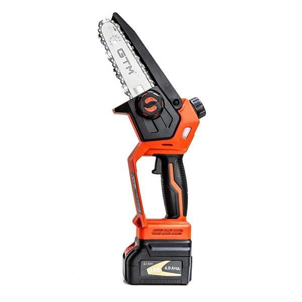 Секатор GTM GS18/30BL та мініпила GTM CS18/127BL з акумулятором 4 А&middot;год та зарядним пристроєм 3032BEO4 фото