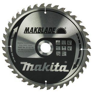 Диск пильный по дереву 260х30 мм 40T Makita MakBlade B-32770 B-32770 фото
