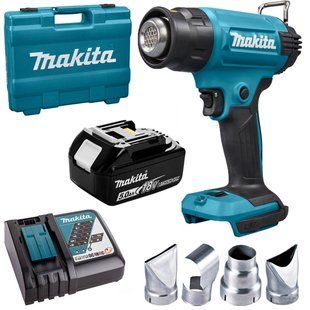 Фен технічний акумуляторний Makita DHG181RT (150-550 &deg;C, 120-200 л/хв, LXT) DHG181RT фото