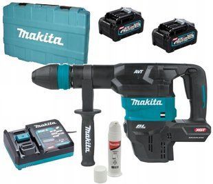 Молоток отбойный аккумуляторный Makita HM001GM201 (9.4 Дж, 0-2650 мин-1, XGT, 1100 Вт, BL, SDS-MAX, AVT, 5.8 кг) HM001GM201 фото