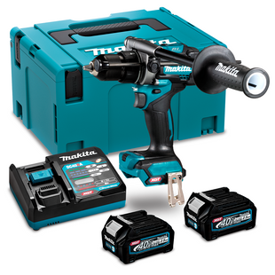 Шуруповерт-дрель с ударом аккумуляторный Makita HP001GD201 (140 Нм, 1.5-13 мм, BL, XGT) HP001GD201 фото