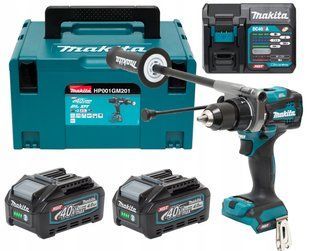 Шуруповерт-дрель с ударом аккумуляторный Makita HP001GM201 (140 Нм, 1.5-13 мм, BL, XGT) HP001GM201 фото