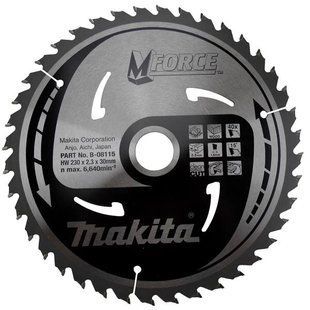 Диск пильный по дереву 230х30 мм 40T Makita M-Force B-08115 B-08115 фото