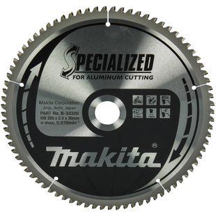 Диск пиляльний по алюмінію 260х30 мм 80T Makita SPECIALIZED B-33320 B-33320 фото