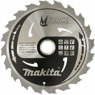 Диск пильный по дереву 235х30 мм 20T Makita M-Force B-07995 B-07995 фото