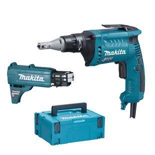 Шурупокрут для гіпсокартону мережевий Makita FS4000JX2 (0-4000 об/хв, 1/4", 570 Вт) FS4000JX2 фото