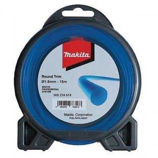 Леска косильная 1.6 мм Makita 369224618 (15 м) 369224618 фото
