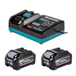 Набор аккумуляторов BL4040F (2 шт) и зарядное устройство для продукции Makita XGT 40 В (1916Y1-1) 1916Y1-1 фото