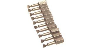 Біти з плоским шліцем 4.5 х 0.6 мм (10 шт) Makita P-06177 P-06177 фото