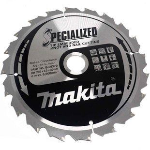 Диск пиляльний по дереву 235х30 мм 20T Makita Makblade Plus qulet cutting B-09379 B-09379 фото