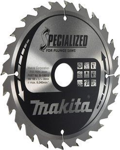 Диск пильный по дереву 190х30 мм 24T Makita Specialized B-19015 (ATB) B-19015 фото
