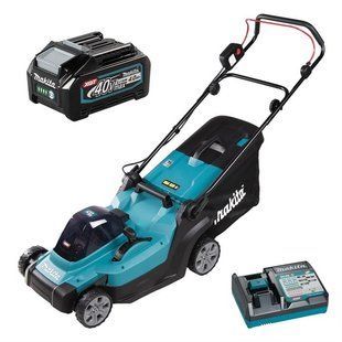 Газонокосилка аккумуляторная Makita LM004GM103 (43 см, 20-75 мм, 50 л, BL, XGT) LM004GM103 фото