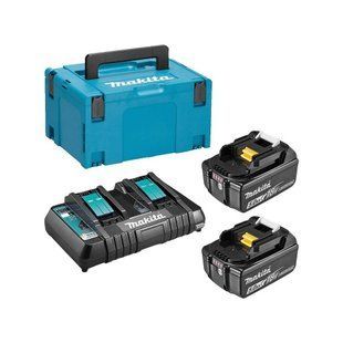 Набір акумуляторів BL1850B (2 шт) та зарядний пристрій для продукції Makita LXT (197629-2) 197629-2 фото