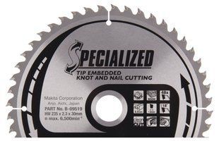 Диск пиляльний по дереву 235х30 мм 48T Makita Makblade Plus qulet cutting B-09519 B-09519 фото