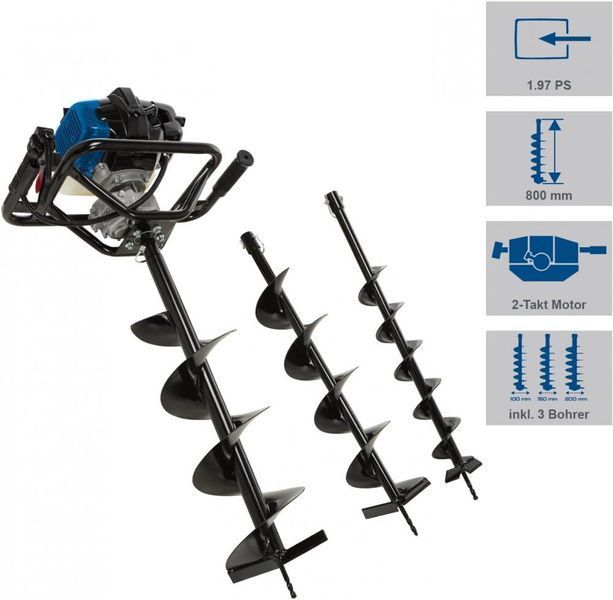 Мотобур бензиновый Scheppach EB 2000 SET 5904704903 фото