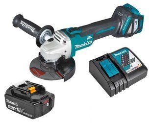 Шлифмашина угловая аккумуляторная Makita DGA511RT (125 мм, 3000-8500 об/мин, BL, LXT) DGA511RT фото