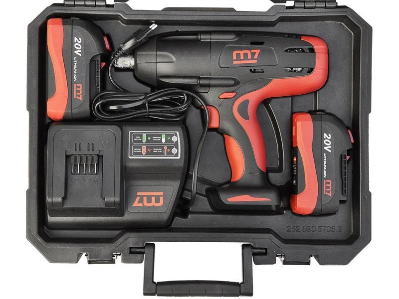 Гайкокрут акумуляторний Mighty Seven DW-18502 KIT (1220 Нм, 1/2", 20V) 1310 фото