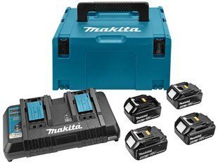 Набір акумуляторів BL1840B (4 шт) та зарядний пристрій для продукції Makita LXT (197156-9) 197156-9 фото