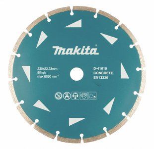 Диск алмазний по бетону 230 х 22.23 мм Makita D-41610 D-41610 фото